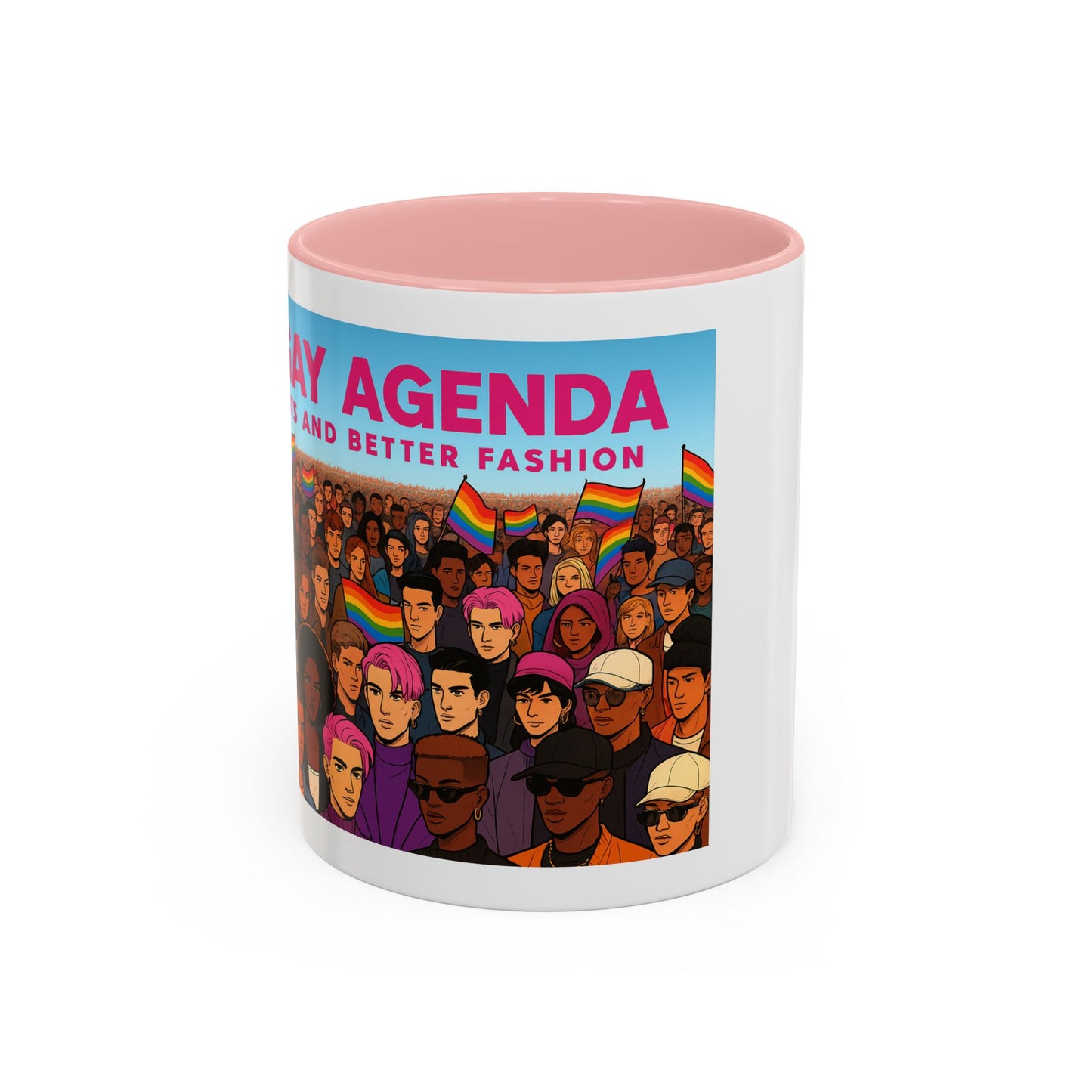 Celebrate Diversity Accent Coffee Mug | LGBTQ+ Pride Mug | Unique Gift for Allies and Activists | Perfect for Home or Office