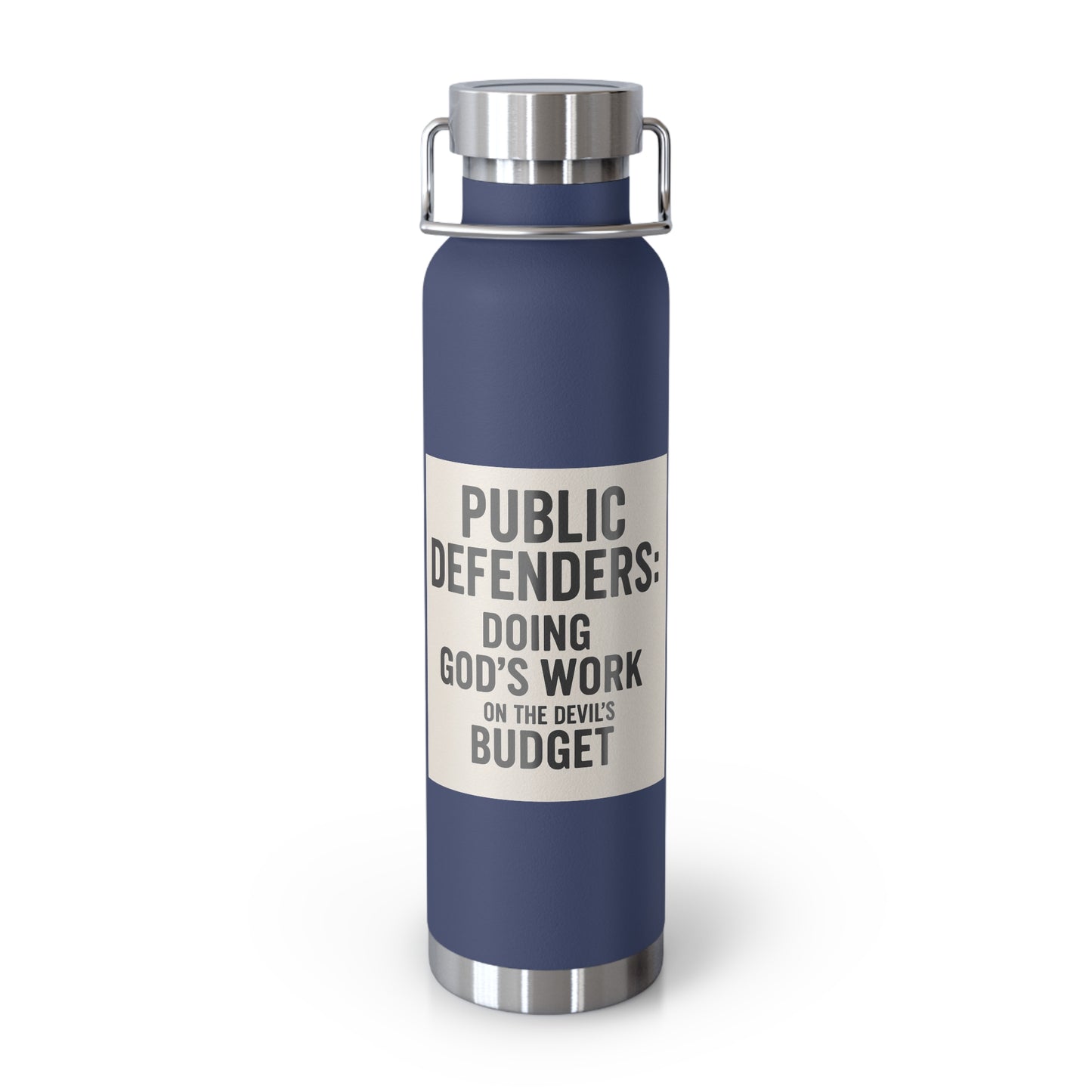 Public Defender Insulated Water Bottle, Glass of Courage, Gifts for Lawyers, Legal Appreciation, Motivational Hydration