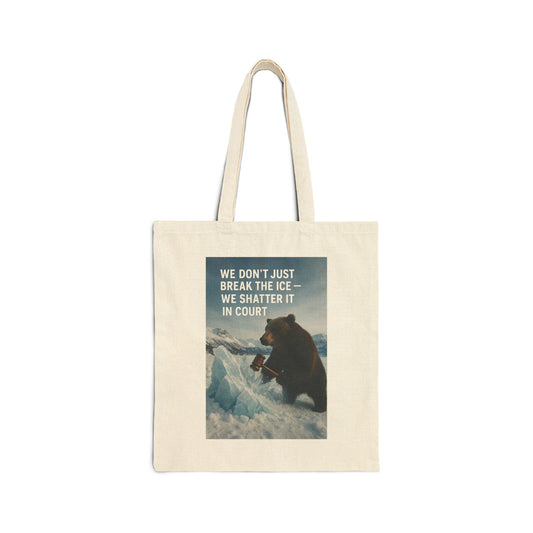 Alaska Defense Attorney Cotton Canvas Tote Bag , Legal Tote, Eco-Friendly Bag, Gift for Law Students, Office Organizer, Holiday Gift