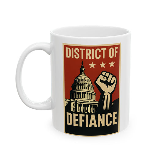Empowerment Ceramic Mug, Inspirational Coffee Cup, Motivational Mug Gift, Art Print Mug, Perfect for Home Office, Protester Mug