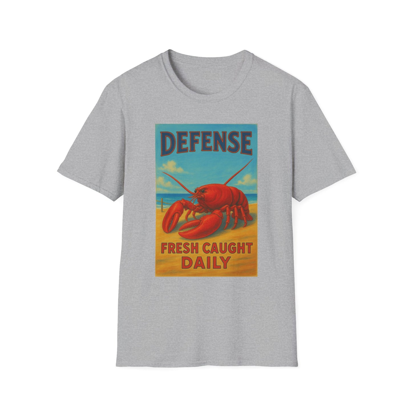 Maine Defense Attorney T-Shirt for Seafood Lovers, Unisex Tee, Quirky Gift for Lawyers, Beachwear, Maine Vacation Merch