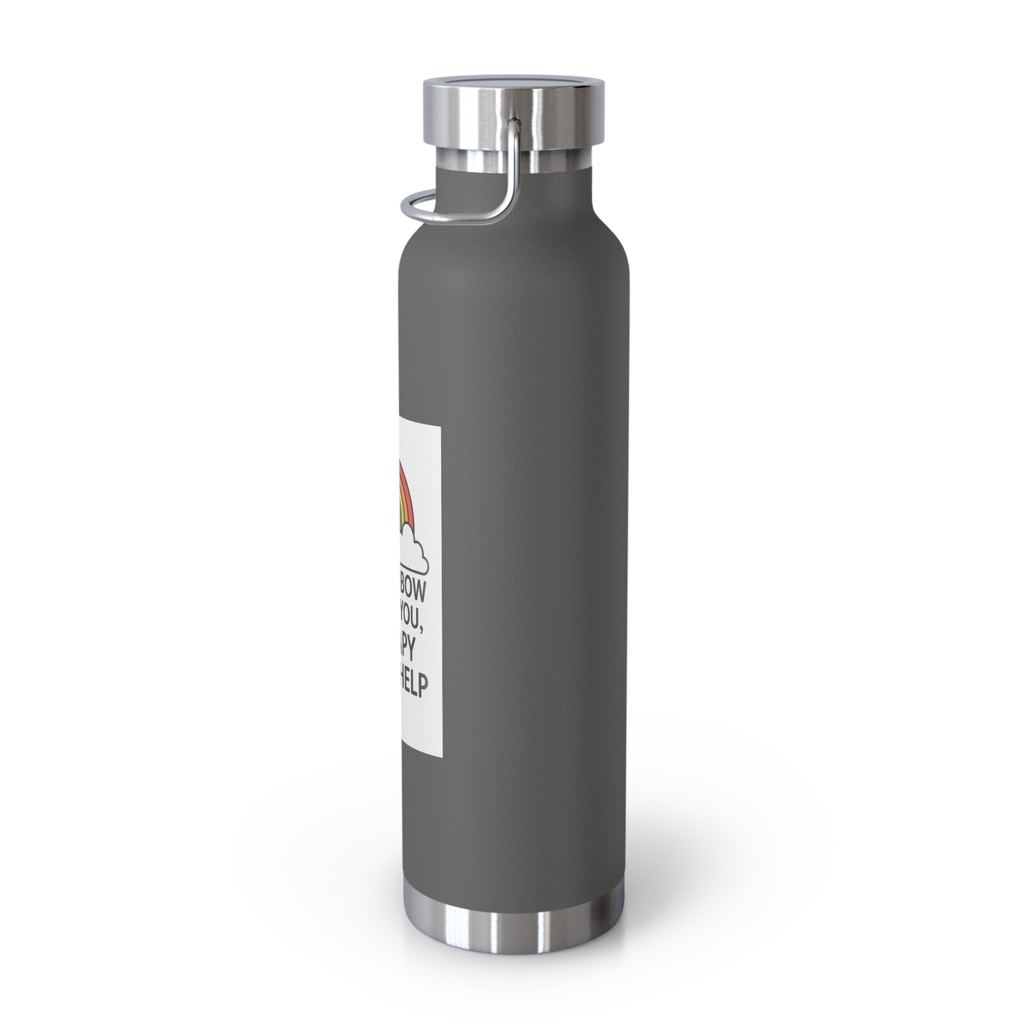 LGBTQIA Whimsical Stainless Steel Water Bottle, Eco-Friendly Drinkware, Fun Gift for Therapy Lovers, Motivational Travel Cup, Colorful Rainbow [...]