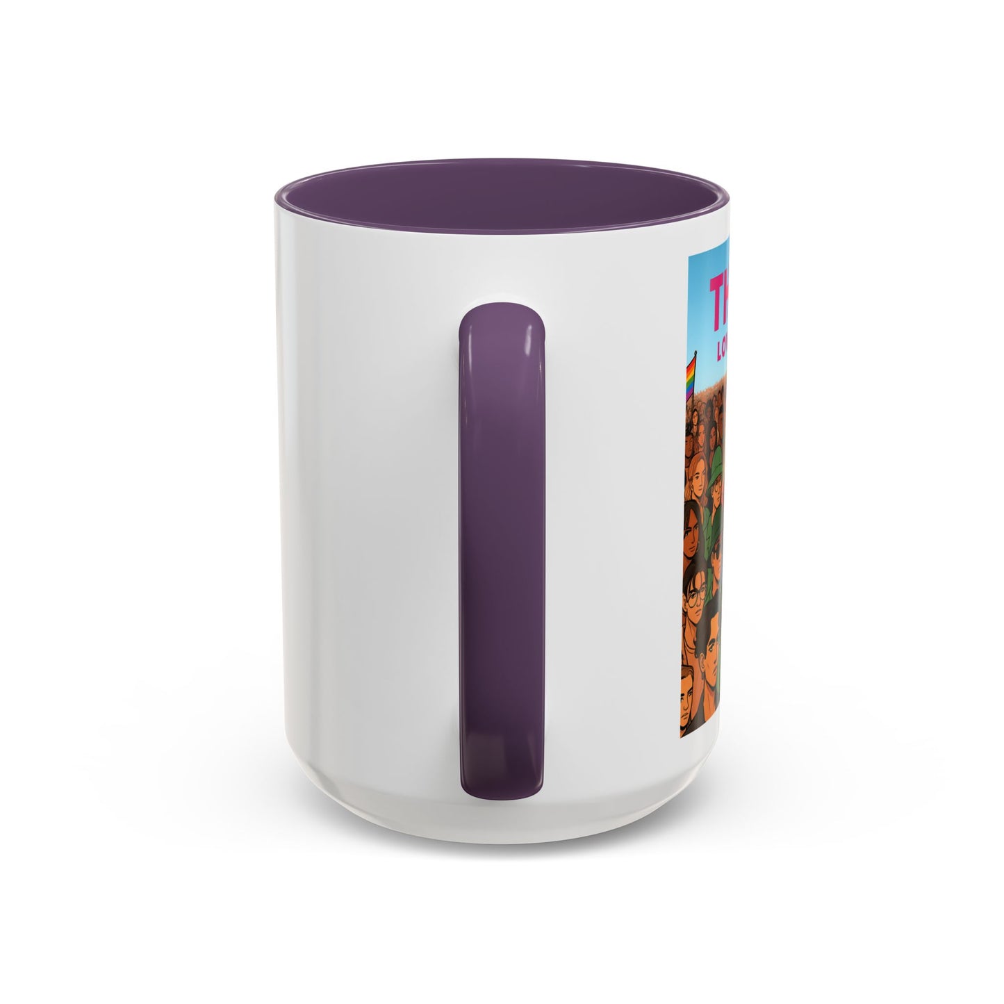 Celebrate Diversity Accent Coffee Mug | LGBTQ+ Pride Mug | Unique Gift for Allies and Activists | Perfect for Home or Office