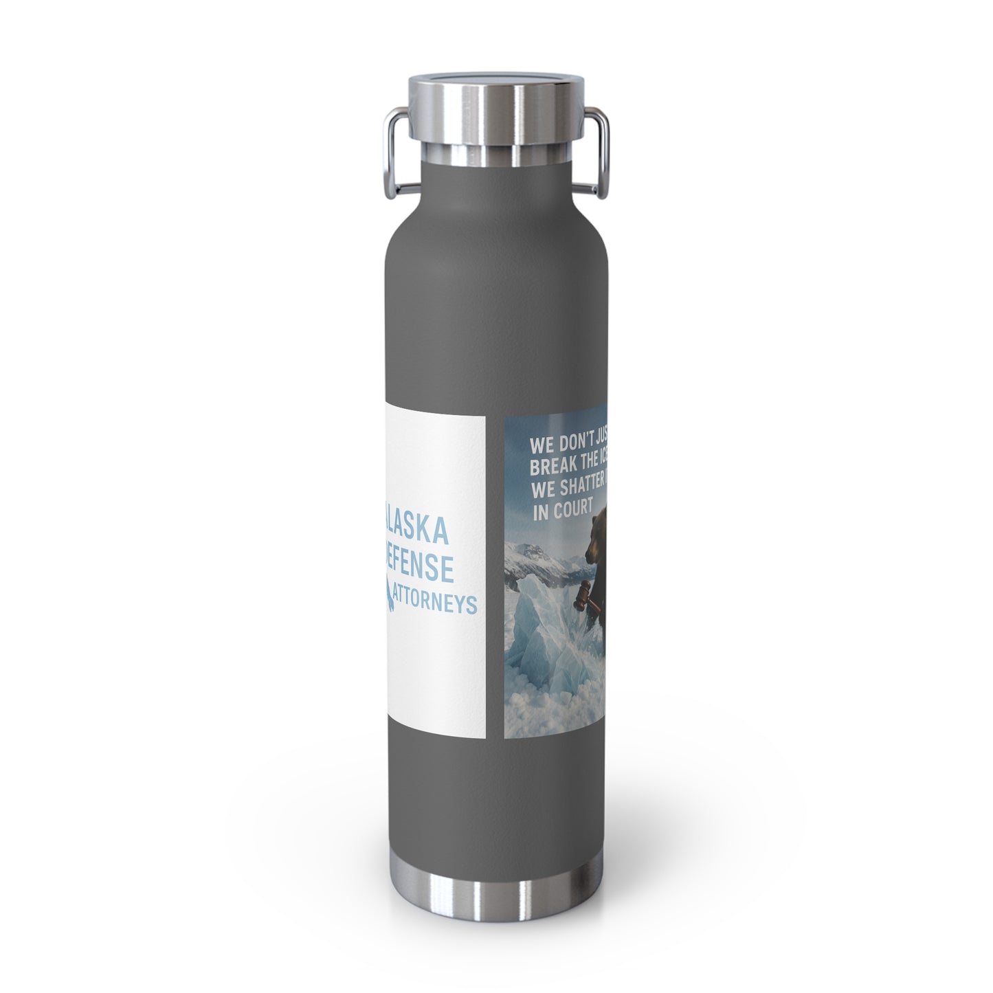 Alaska Defense Attorney Insulated Water Bottle, 22oz, Adventure Hydration, Eco-Friendly Travel Flask, Gifts for Nature Lovers, Motivational [...]