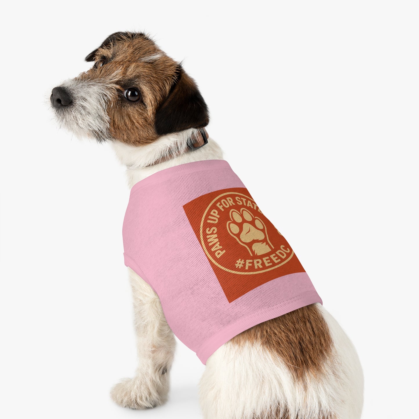 Pet Tank Top for Dogs, Paws Up for Statehood Tee, Dog Pride Apparel, Cute Pet Clothing, Funny Dog Shirt, Ideal for Pet Lovers