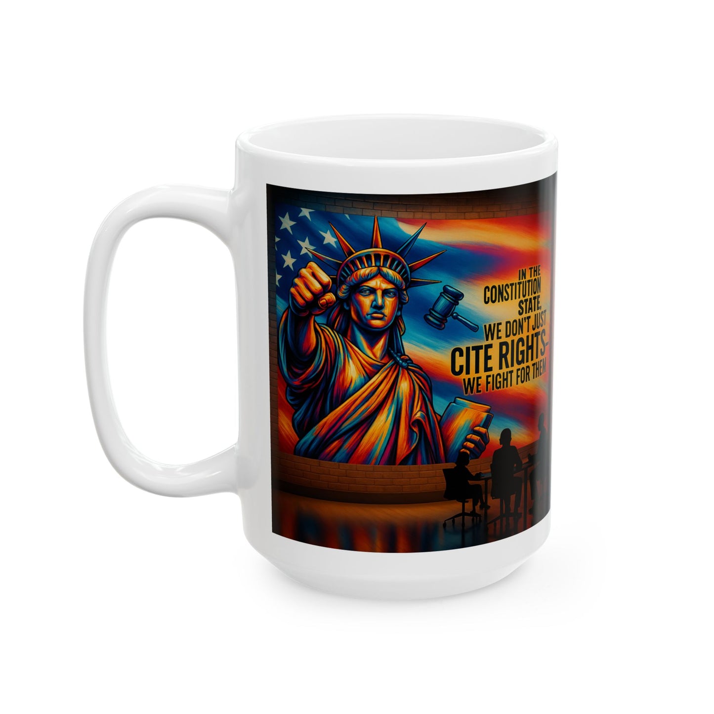 Connecticut Defense Attorney Ceramic Mug - Motivational Coffee Cup, Gifts for Activists, Home Office Decor
