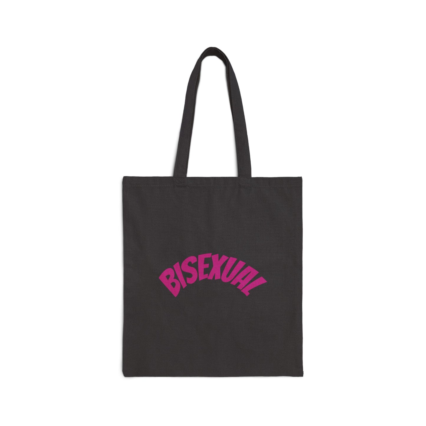 Trendy Cotton Canvas Tote Bag, Eco-Friendly Shopping Tote, Gift for Friends, Pride Tote, Funny Tote Bag, Bisexual Pride Bag