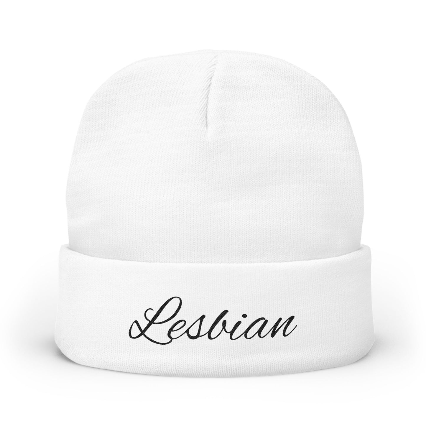 Embroidered Knit Beanie - Cozy Winter Hat for Warmth & Style, Ideal for LGBTQ+ Pride, Gifts for Friends, Casual Wear