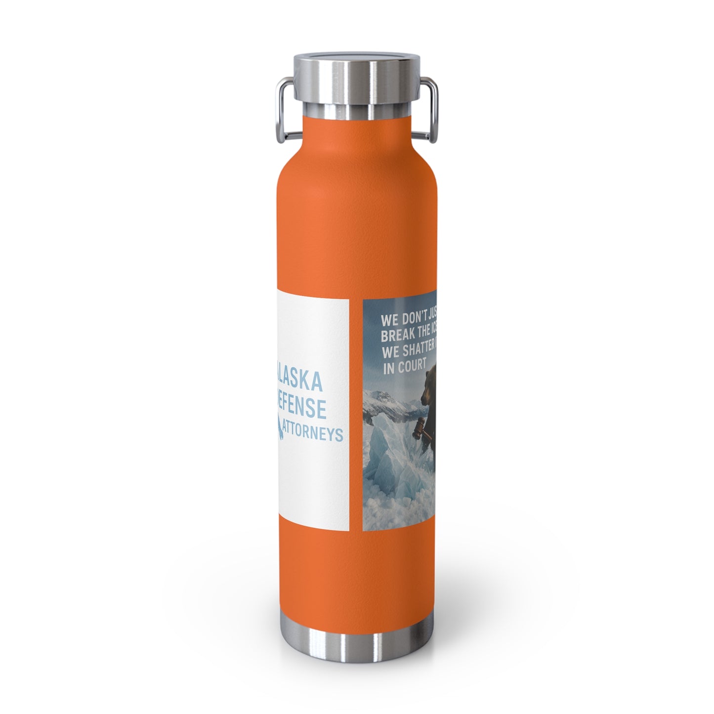 Alaska Defense Attorney Insulated Water Bottle, 22oz, Adventure Hydration, Eco-Friendly Travel Flask, Gifts for Nature Lovers, Motivational [...]