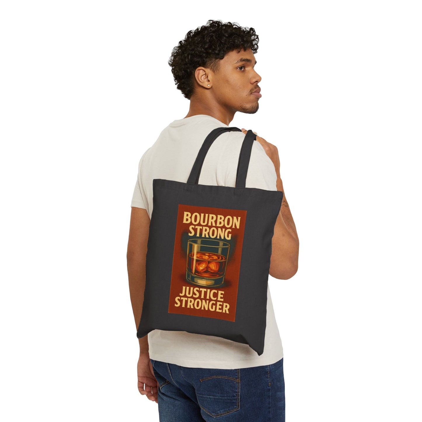 Colorado Defense Attorney Bourbon Strong Cotton Canvas Tote Bag - Eco-Friendly, Reusable Grocery, Gift for Bourbon Lovers