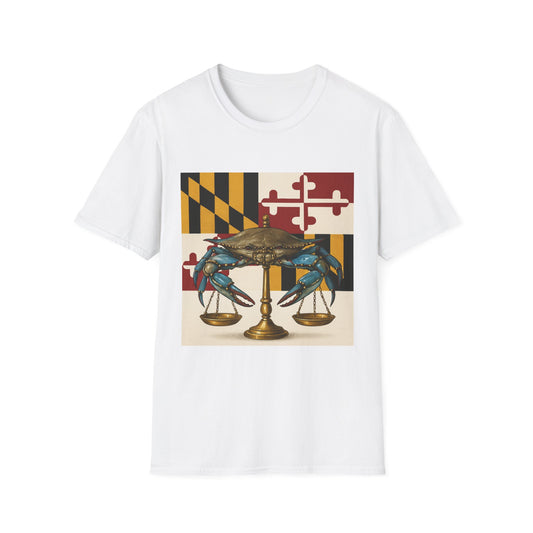 Maryland Defense Attorney Unisex T-Shirt, Casual Tee, Attorney Apparel, Legal Humor Shirt, Gift for Lawyers, Crab Lovers Unite