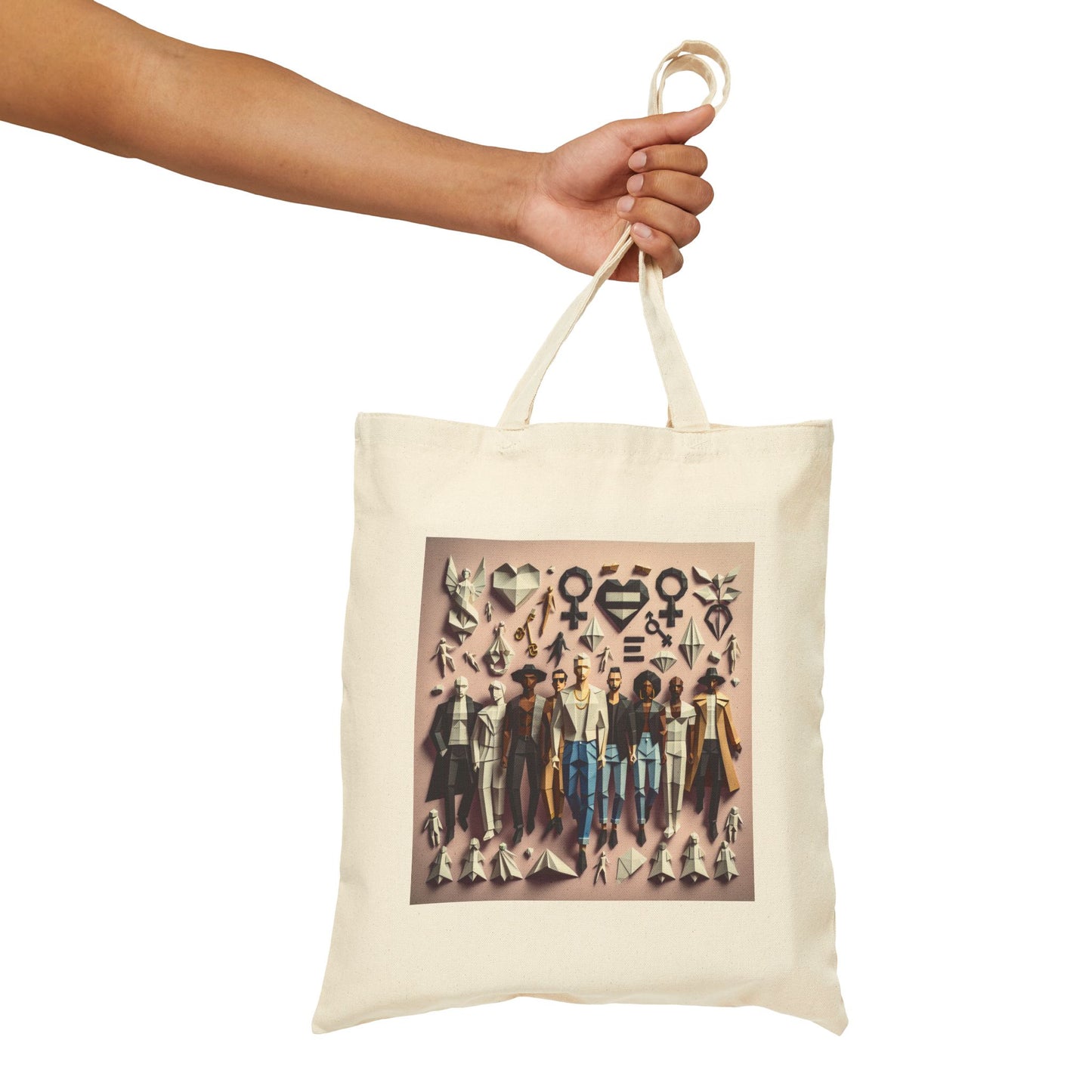 LGBTQIA Pride - Chic Graphic Cotton Canvas Tote Bag, Stylish Eco-Friendly Bag, Everyday Carryall, Perfect for Shopping, Gift for Her